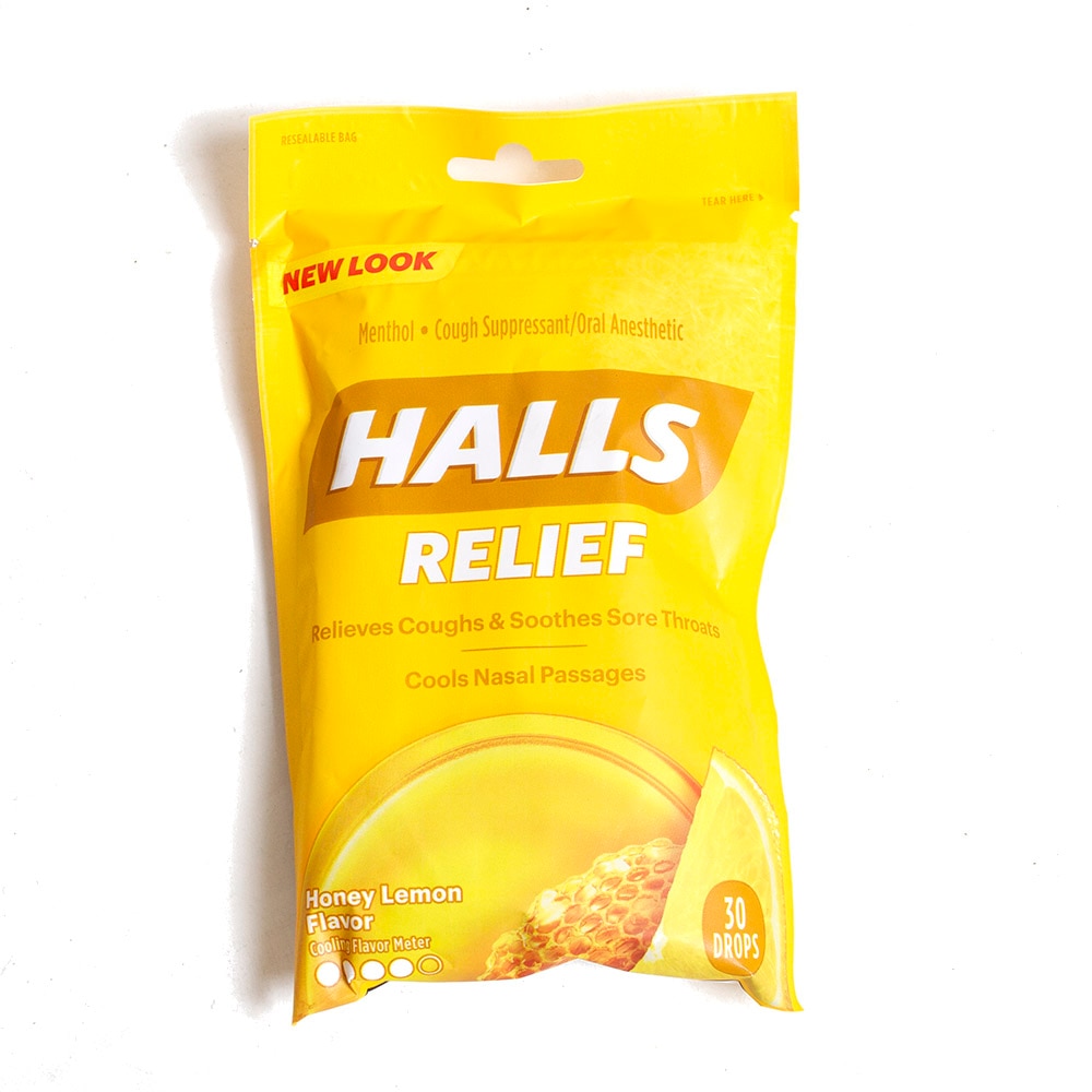 Halls, Honey Lemon, Cough Suppressant, Oral Anticeptic, 30 Drops